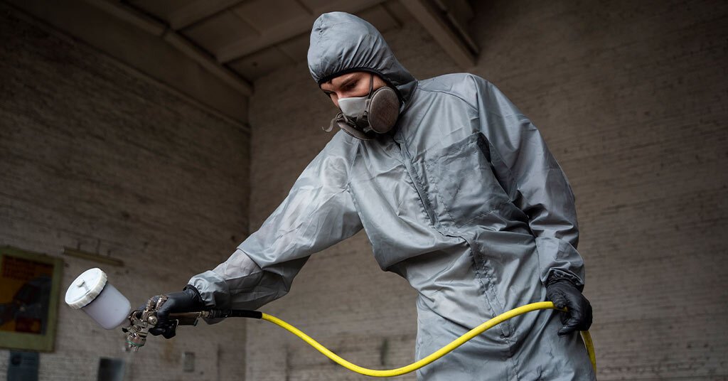 A pest control technician inspecting a home in Auburn, providing professional pest treatment services by Hamro Best Pest Control