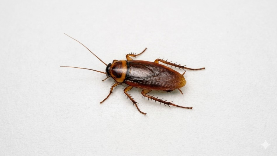 how to get rid of cockroaches Close up of reddish brown American cockroach