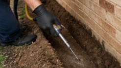 chemical application in soil for chemical barrier termites