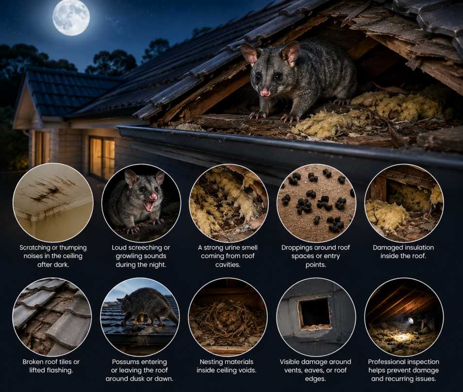 Roof possum proofing Marrickville