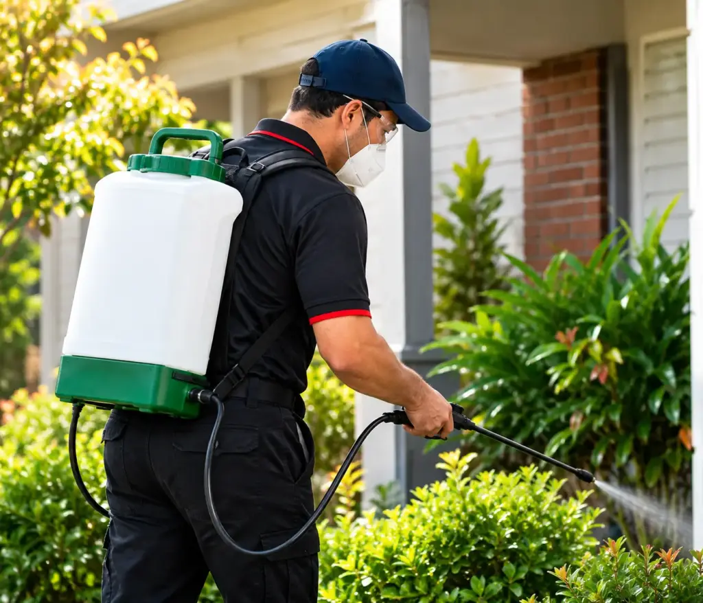 Hamro Best Pest Control technician treating pests at a property in Regents Park